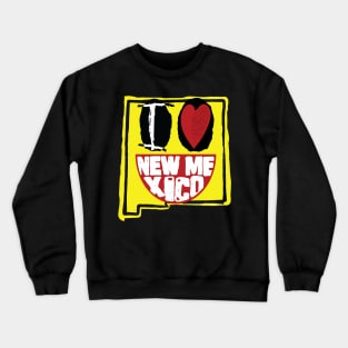 I Love New Mexico Smiling Happy Face Crewneck Sweatshirt